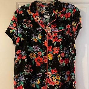 Target floral pajama set top and bottoms